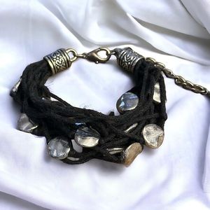 Multi strand cord bracelet